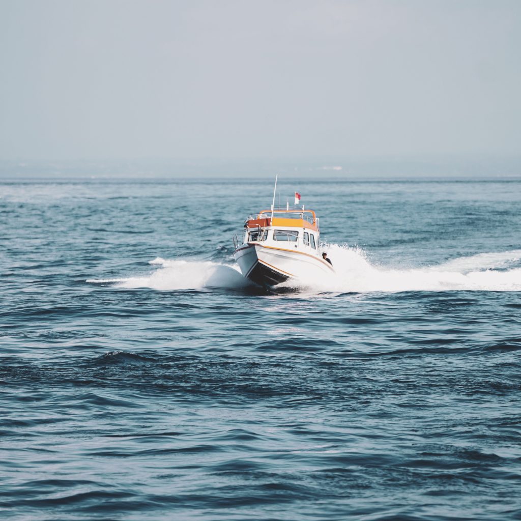 Fast boat crossing to the Gili Islands